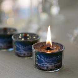 星の夜空✨ラピスラズリ プチグラス アロマキャンドル（眠り就く香り