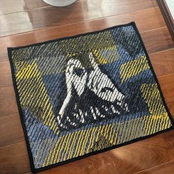 グラニースクエア ブランケット かぎ針編み デイジー柄 大判