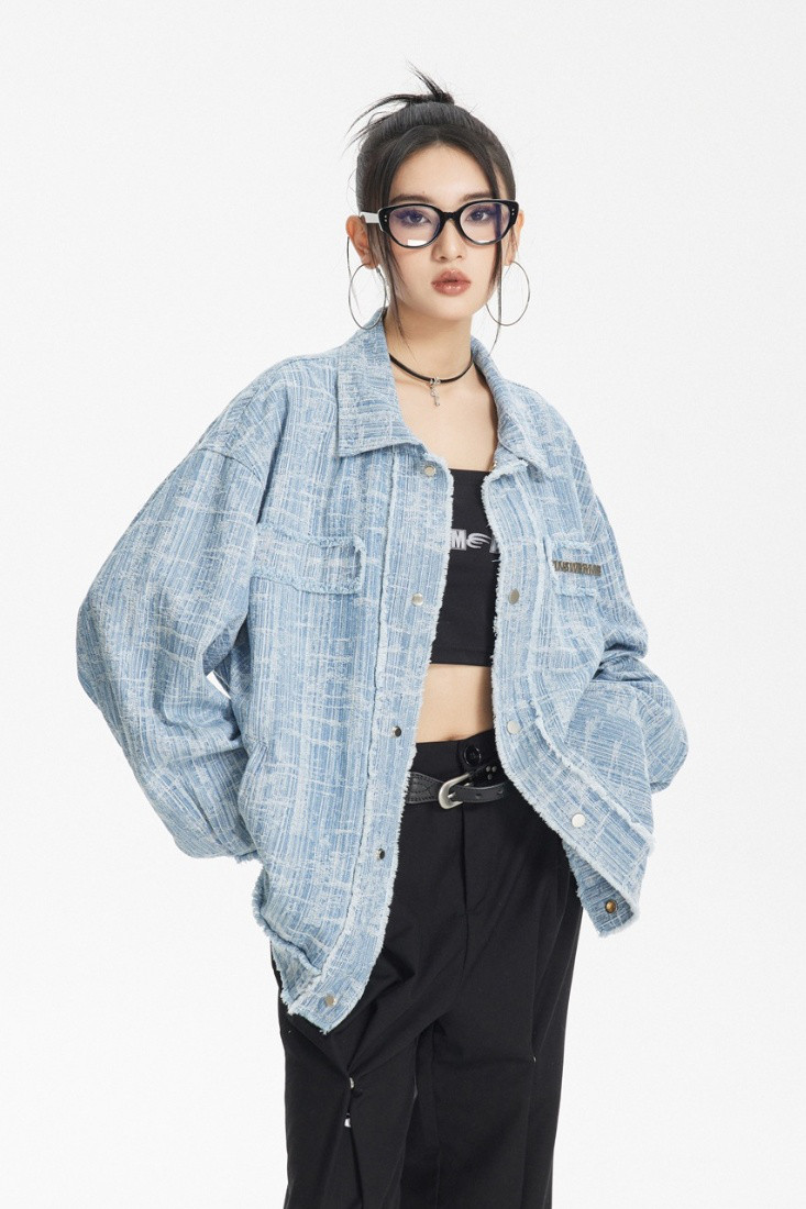 メンズ・レディース兼用・レトロな小香風のゆったりとしたカウボーイジャケット20-1172 6,156円