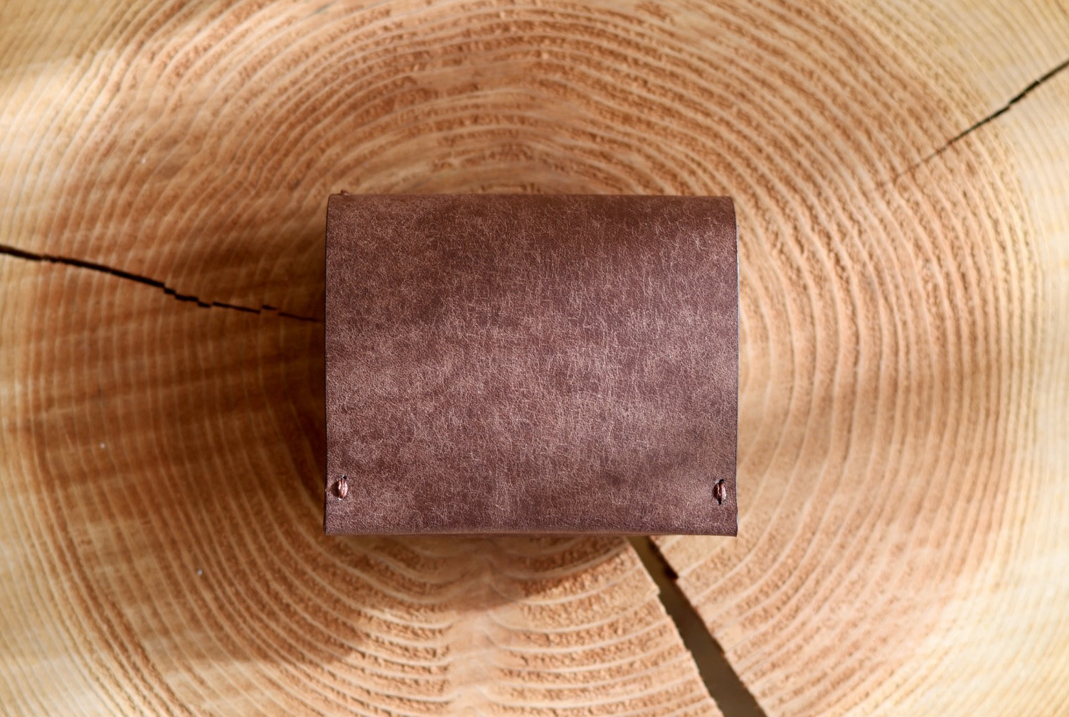 二つ折り財布〜KABA〜茶(糸茶) 15,300円