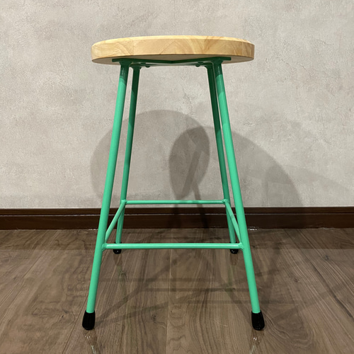 レトロ スツール アイアン グリーン 緑 チェア 北欧アンティークに合う椅子