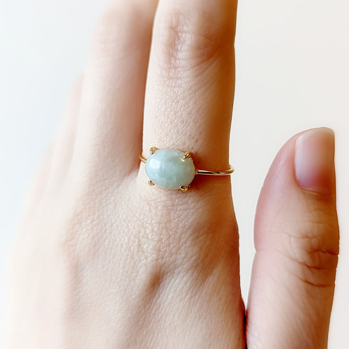 翡翠 リング ジェイドリング 天然石 リング 天然石 指輪 フリーサイズ  