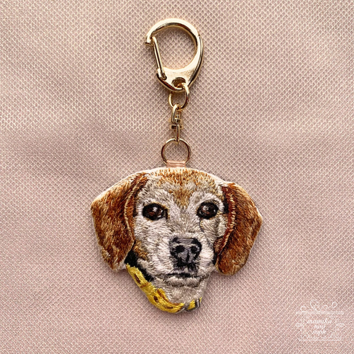 受注制作】uchinoko（うちの子）刺繍キーホルダー おもちゃ