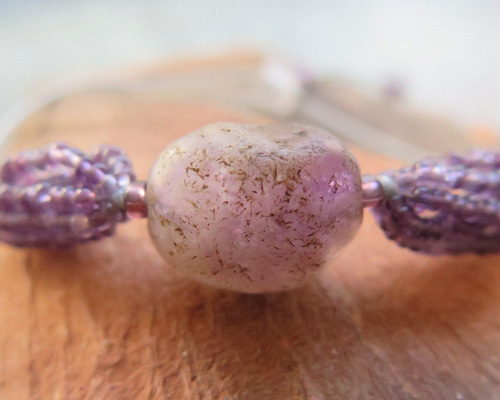 アンティーク 古代アメジスト ＋ 紫 束 ＆ 出土ロシアンブルー