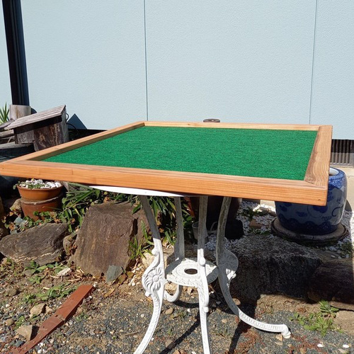 長方形のこたつにピッタリ！柿渋塗長方形麻雀卓天板 机・デスク ヒロ