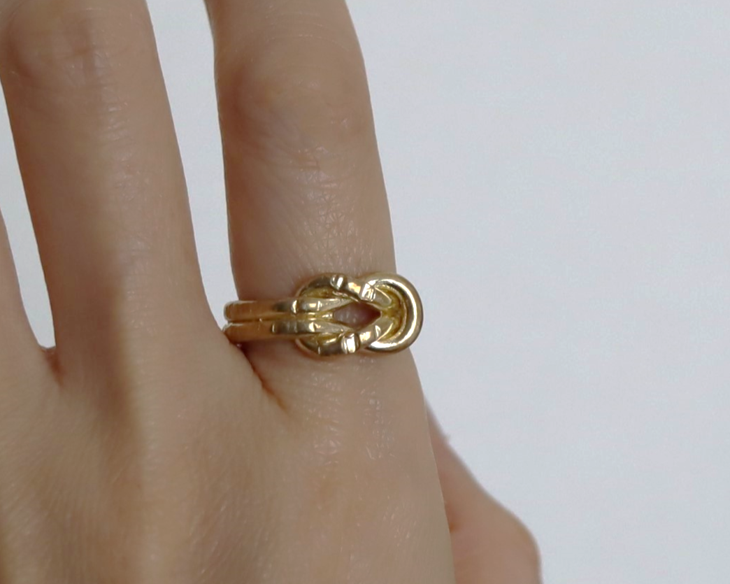 《Sale》ラッキーアイテムKnot ring 真鍮 人差し指用