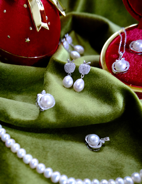 聖誕禮物特輯系列天然淡水珍珠純銀飾品 第6張的照片