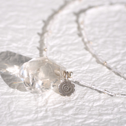 'rough quartz' braid-long pendant 3枚目の画像