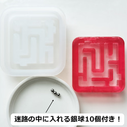 5×5cmシリコンモールド・レジン・オルゴナイト型 キューブ