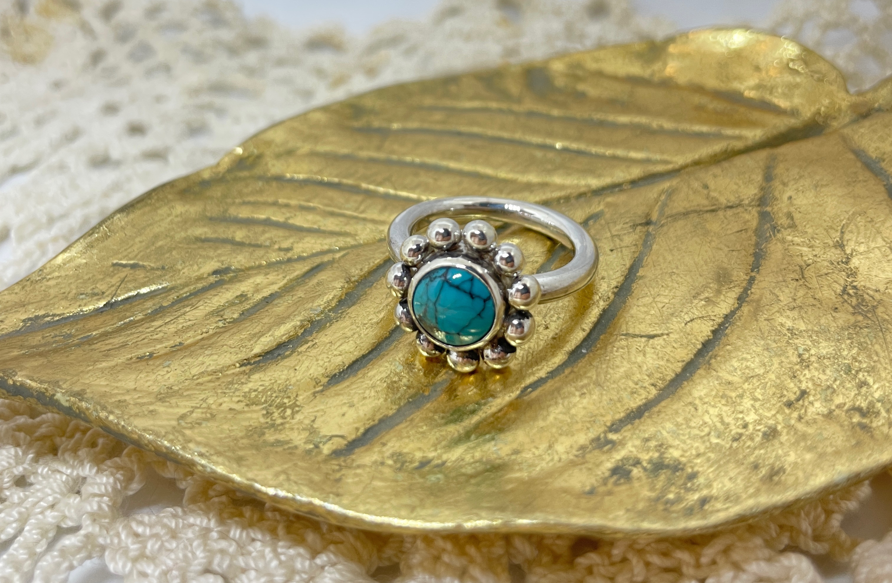 SILVER × ターコイズ リング