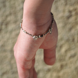 braid bracelet "cube silver" 8枚目の画像