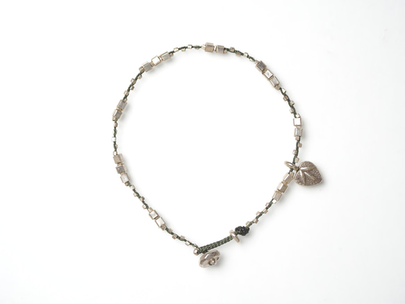 braid bracelet "cube silver" 5枚目の画像