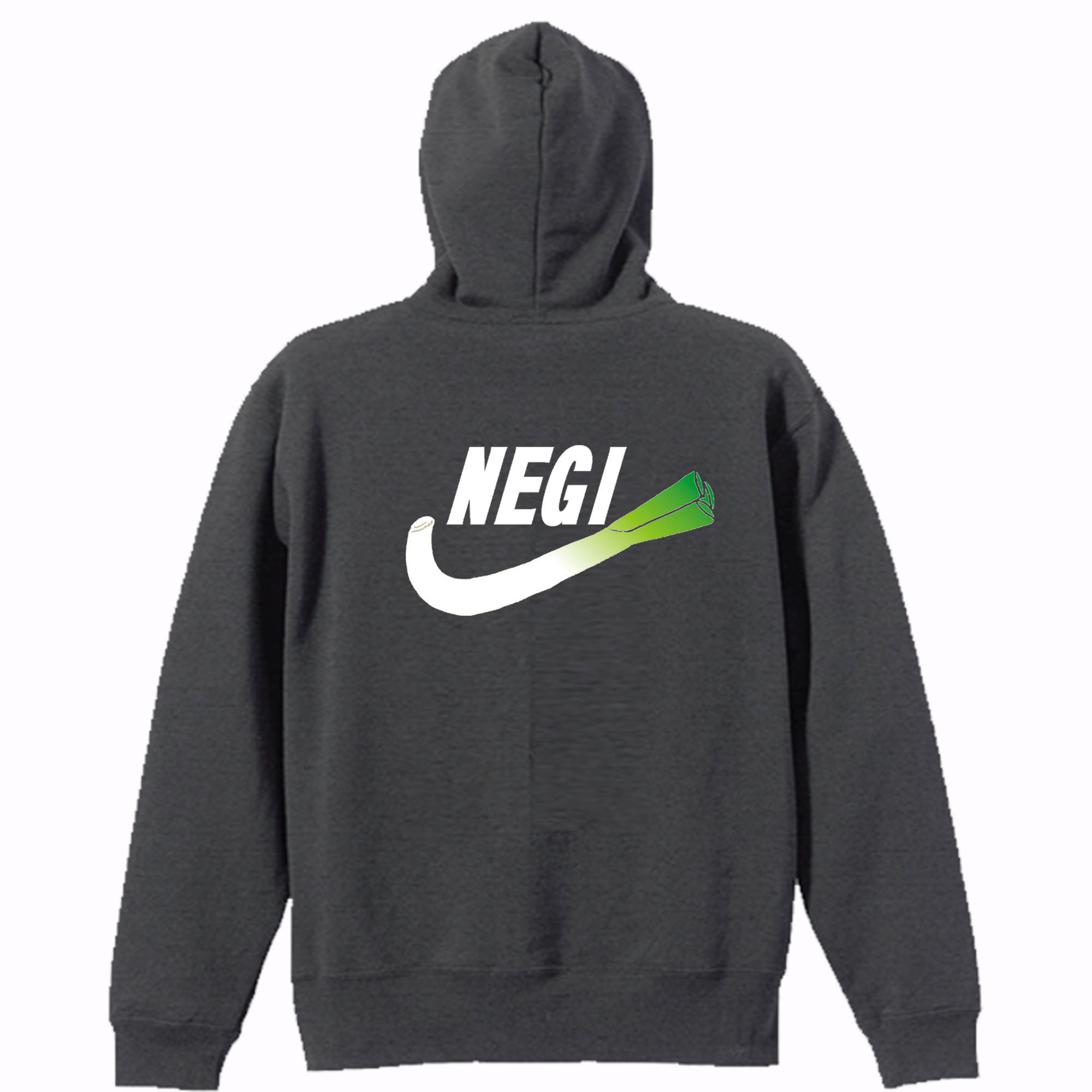 ［NEGI］8.4ozバックプリント ねぎフーデットパーカー 長袖 面白い おもしろ プレゼント