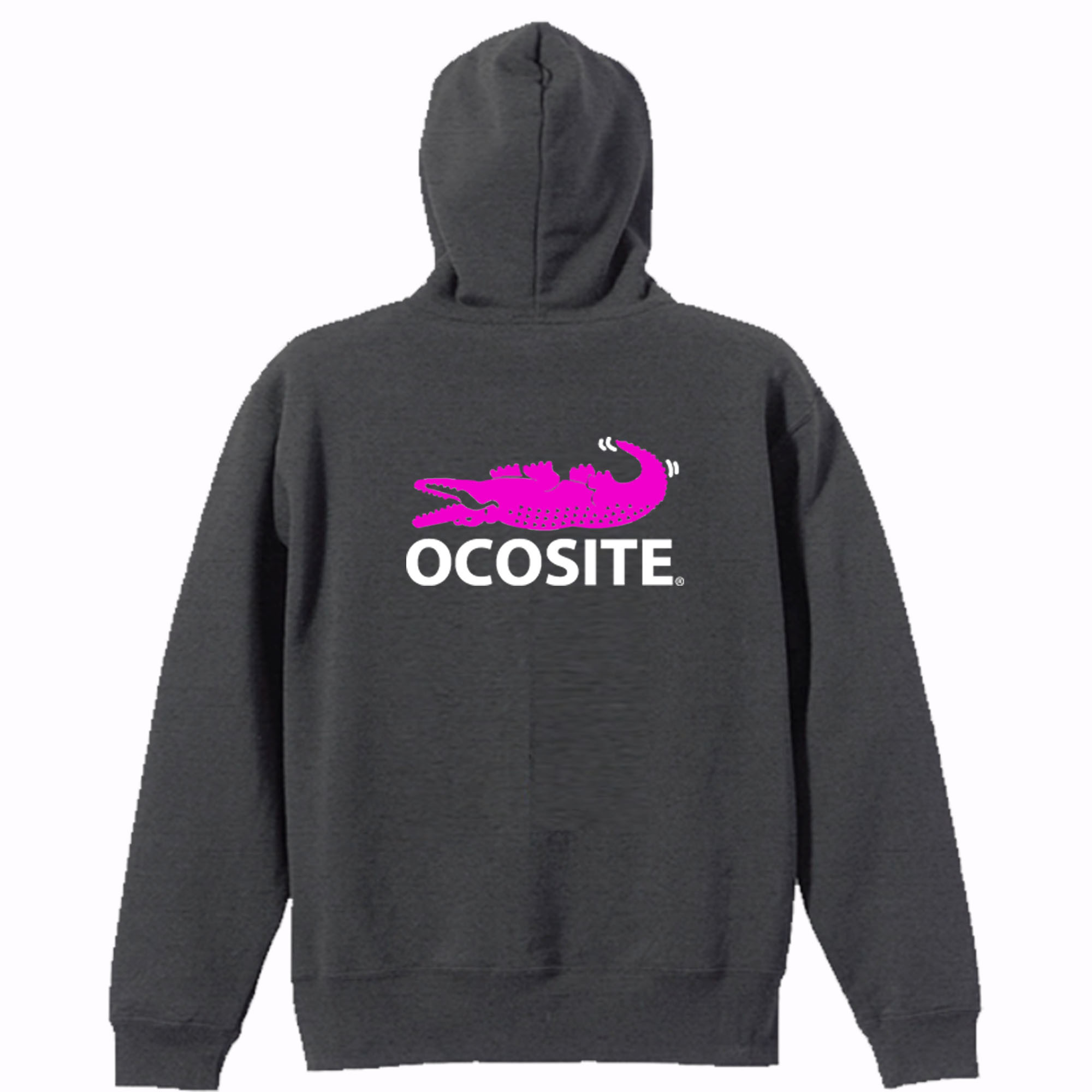 ［OCOSITE］8.4ozバックプリント オコシテフード有パーカー 面白い おもしろ プレゼント パロディ
