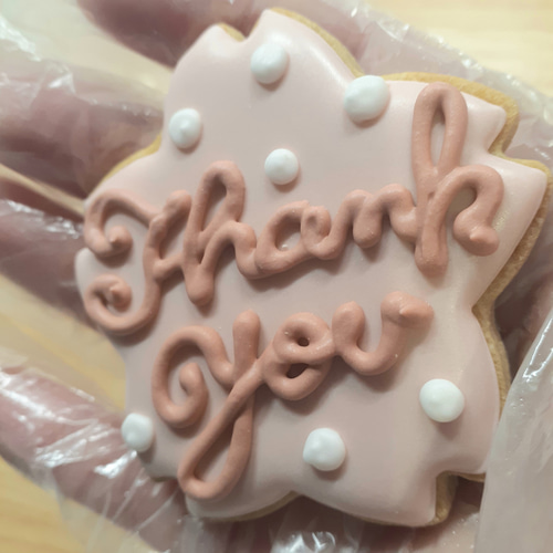 卒業・入学 お祝いプチギフトに♡】くすみピンクの桜アイシング
