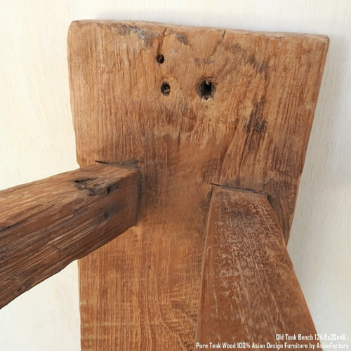 オールドチーク材 一枚板ベンチ61cm チーク無垢材 アンティーク調 スツール 楽天市場】オールドチーク無垢材 一枚板 スツール 56.5cm ベンチ