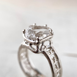 ハーキマーダイヤモンドの指輪 10枚目の画像