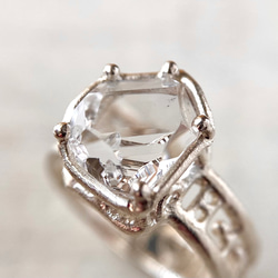 ハーキマーダイヤモンドの指輪 8枚目の画像