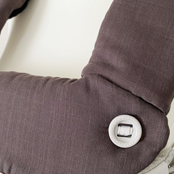 ☆エルゴアダプト、オムニ360、ブリーズ、アウェイ、リバーシブルよだれカバー＆首回りパッド☆無地スラブガーゼ 18枚目の画像