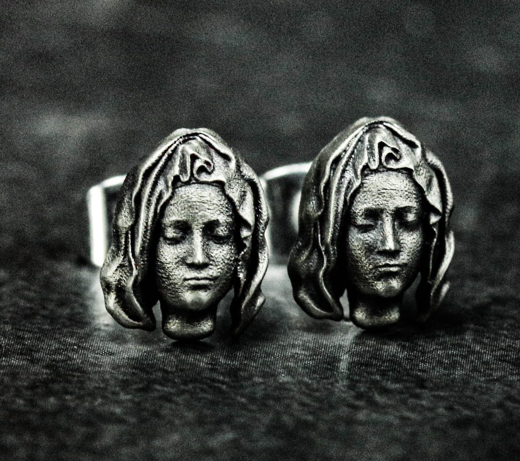 聖母マリアのジュエリー - 聖母マリアのイヤリング - 宗教的なキリストのシルバーギフト - 奇跡のジュエリー - カス 14,200円