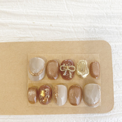 フットネイル ネイルチップ ペディ ニュアンスネイル サイズ変更