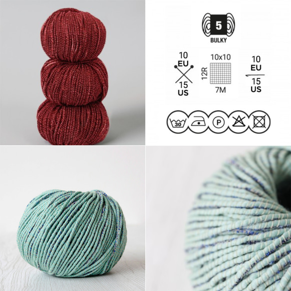 【YW7】全8色！イタリア製 極太毛糸 -MARNI-【輸入毛糸】 4枚目の画像