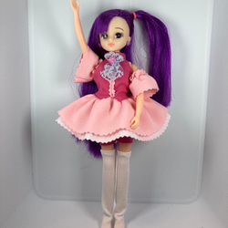 リカちゃん用きせかえ服 〜たっぷりギャザーのミニスカドレス