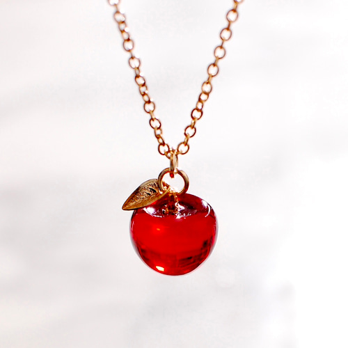 甘熟りんご ひとつぶネックレス ネックレス・ペンダント 林檎屋 通販