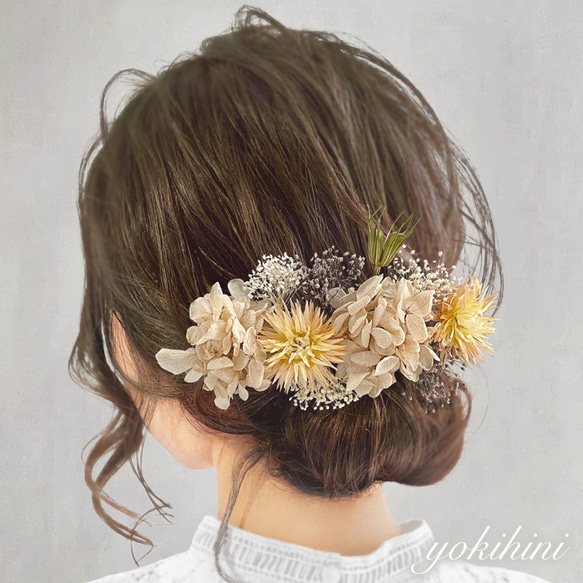 ウェディング ヘッドドレス ♡ ブライダル 結婚式 前撮り プリザーブド