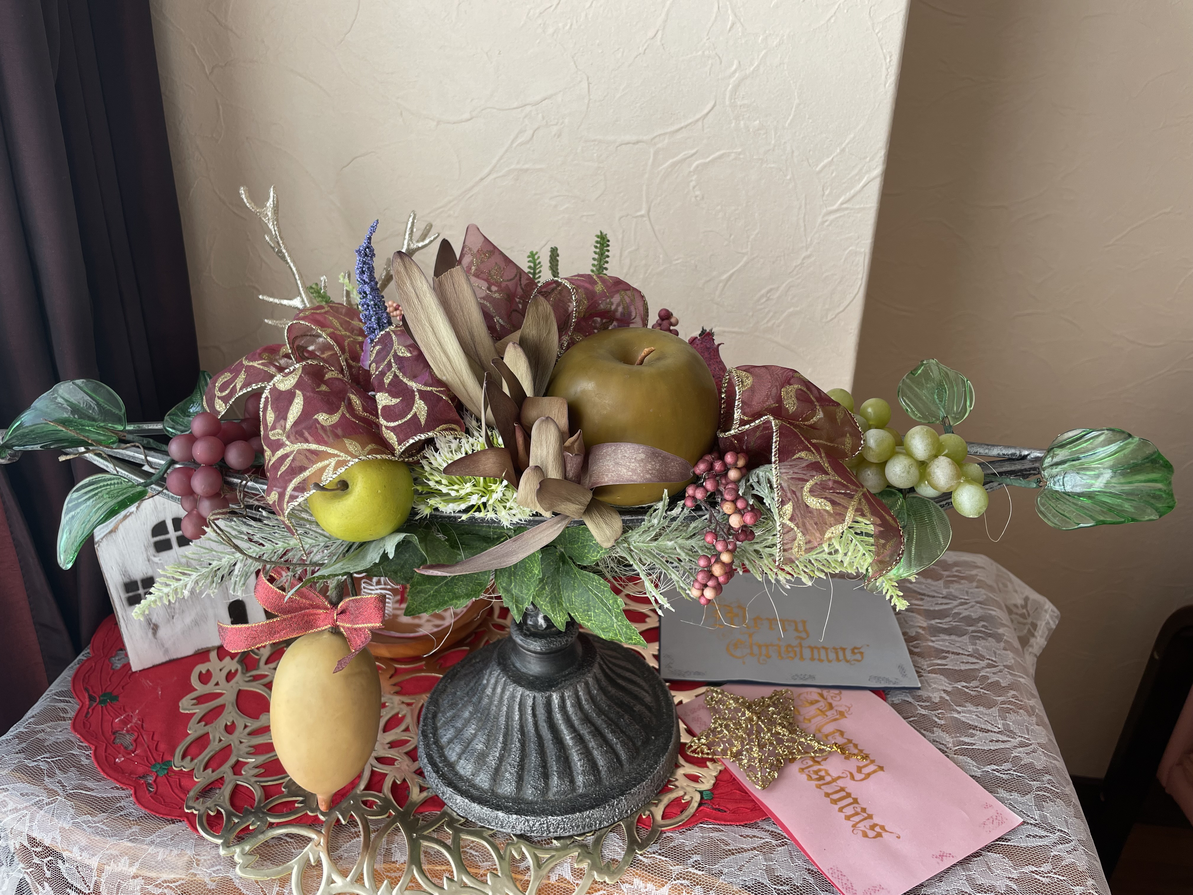 《Christmas くだもの＆テーブルコーディネート》