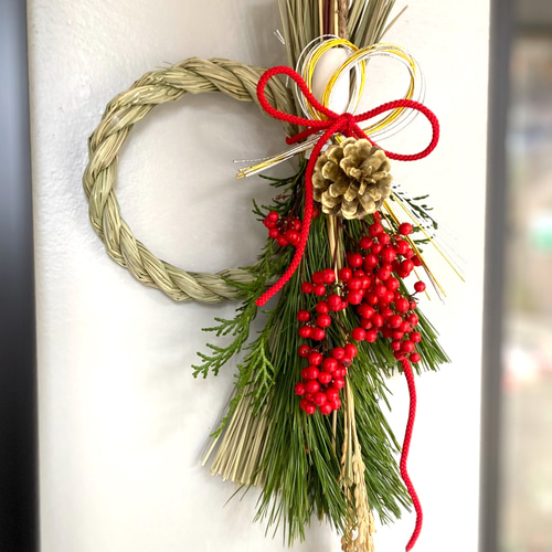 お正月飾り しめ縄リース フレッシュ しめ縄・しめ飾り Cocoflower
