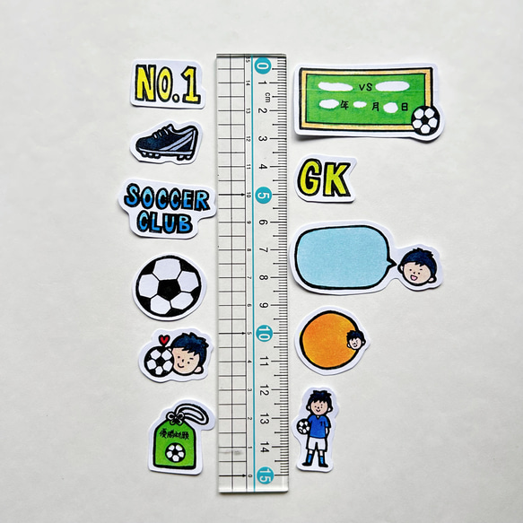 【 サッカー部 】　サッカー　部活　フレークシール　アルバムクラフト　寄せ書き　アルバム整理 5枚目の画像