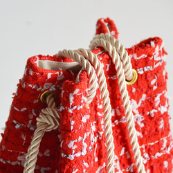 花式花呢手袋 Marine Bag 紅色 x 白色 非常適合母親節禮物！ 第7張的照片