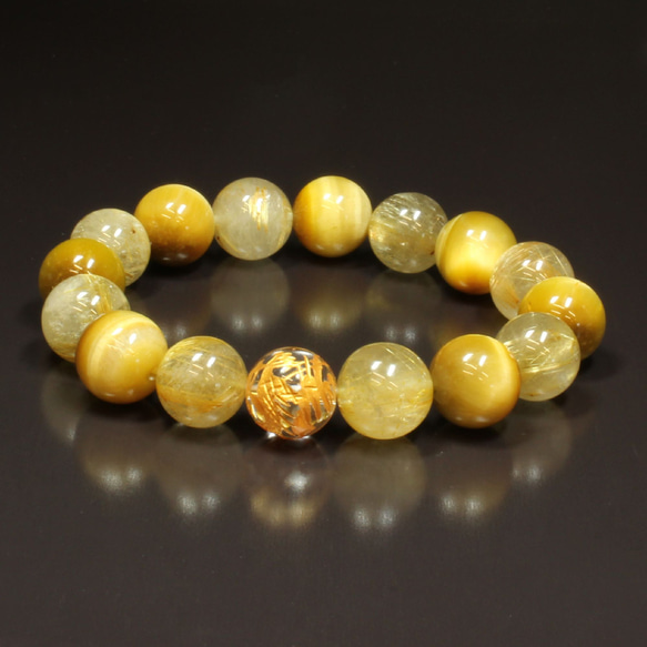 閃きを与える数珠】12ミリ 金彫皇帝龍本水晶 ゴールデン