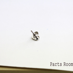 [4 件] 體積迷你心型耳環 [銀色] [鈦柱/無扣] -mt-4211 第2張的照片
