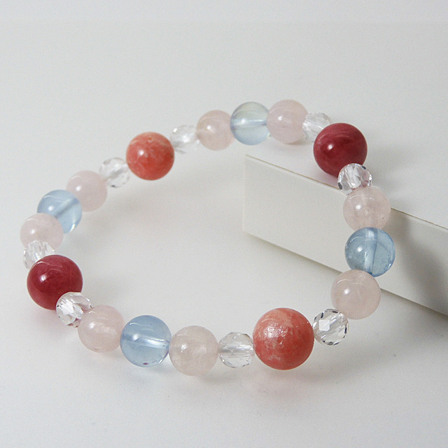 やさしくされたい 愛されたい＊インカローズ ロードナイト ブレスレット H-54