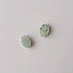 【Sさま専用】　“hues”　terrazzo oval　— 春霖（しゅんりん） / ピアス・イヤリング 7枚目の画像