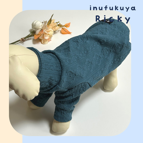 ⑮確認用ページ　リブ　アラン風ニット　犬服ハンドメイド ⑮確認用ページリブアラン風ニット犬服ハンドメイド