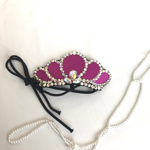 PINK バックチャーム P-383 オーロラ 社交ダンス アクセサリー