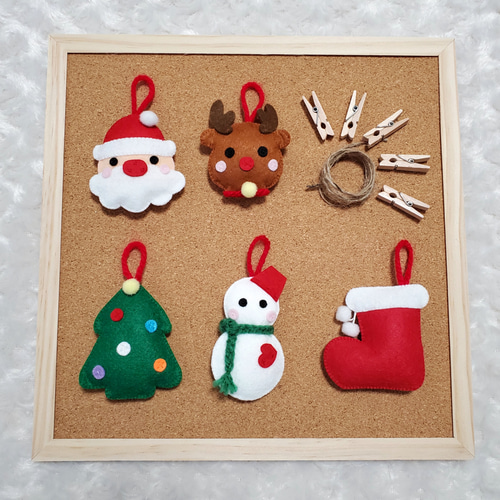 クリスマスガーランド☆オーナメント(サンタ/トナカイ/ゆきだるま
