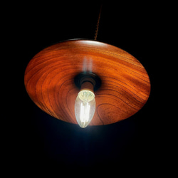 櫸木吊燈直型（E17 燈泡） 第3張的照片