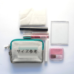 再販「釣りするネコ」手刺繍。コスメポーチに。モバイルグッズ整理に。 8枚目の画像