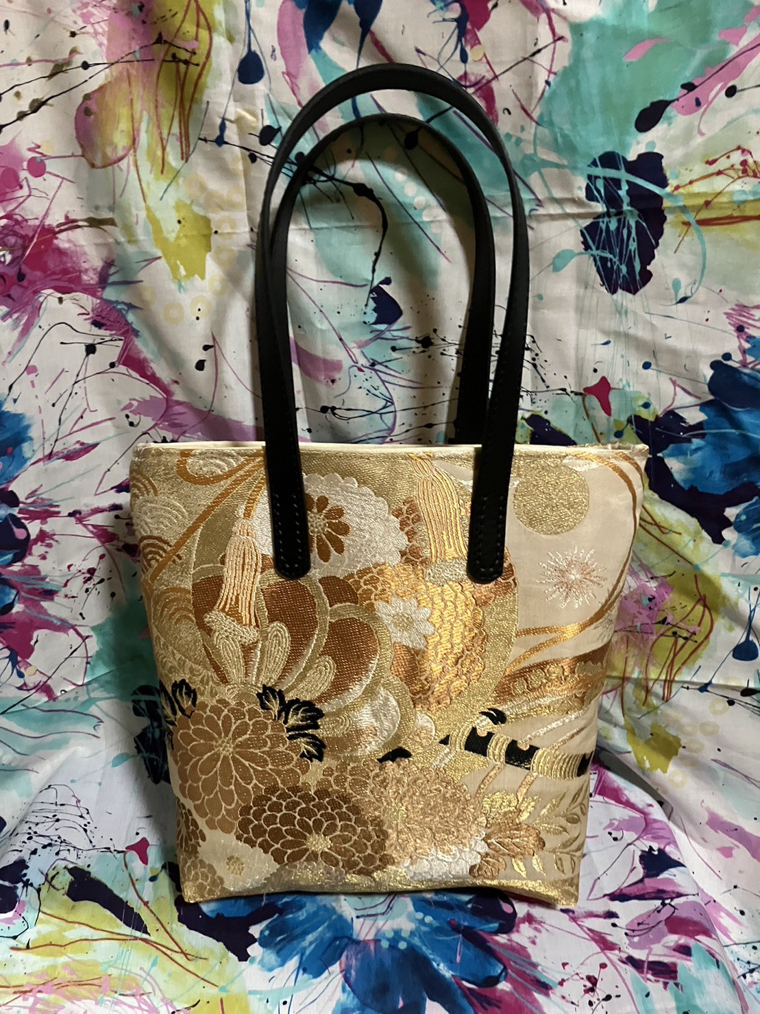 アンズルーム☆ハンドメイド☆ちょっと豪華な小さめ トート