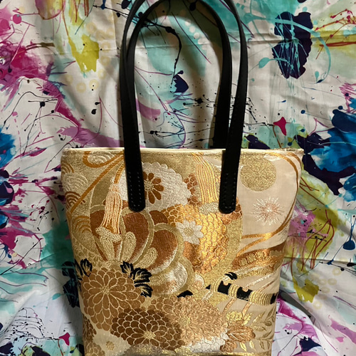 【メール便無料】 アンズルーム☆ハンドメイド☆ちょっと豪華な小さめ トート トートバッグ