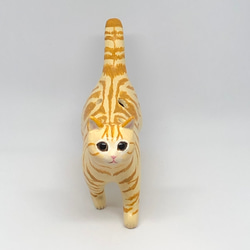 ネコリナ (猫のオカリナ)/ark/アメショ茶　猫グッズ　猫雑貨　アメリカンショートヘア　オカリナ 4枚目の画像