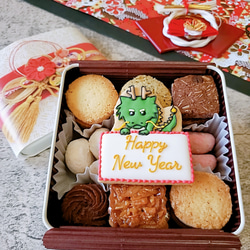 新年ご挨拶クッキー缶 2枚目の画像