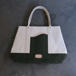 【受注生産】tote bag 　green 1枚目の画像