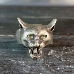 ネコ科の怒りリング、silver925（銀）,シルバーアクセサリー 6枚目の画像