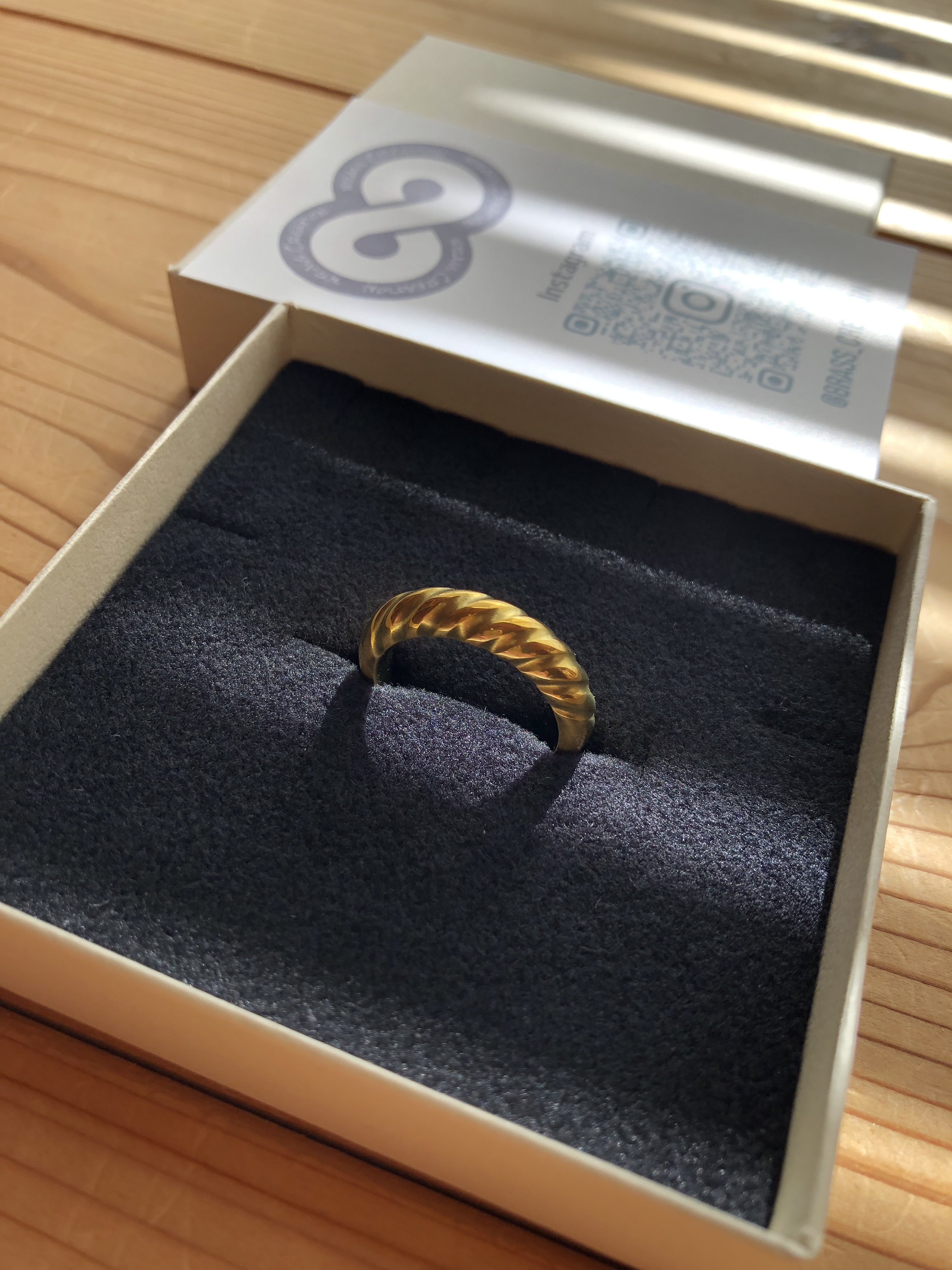 two face twist ring M ツイストリング 真鍮