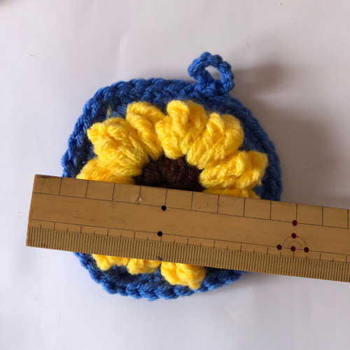 アクリルたわし エコたわし スクエア お花 アクリルたわし＊エコたわし＊お花＊5枚セット - メルカリ